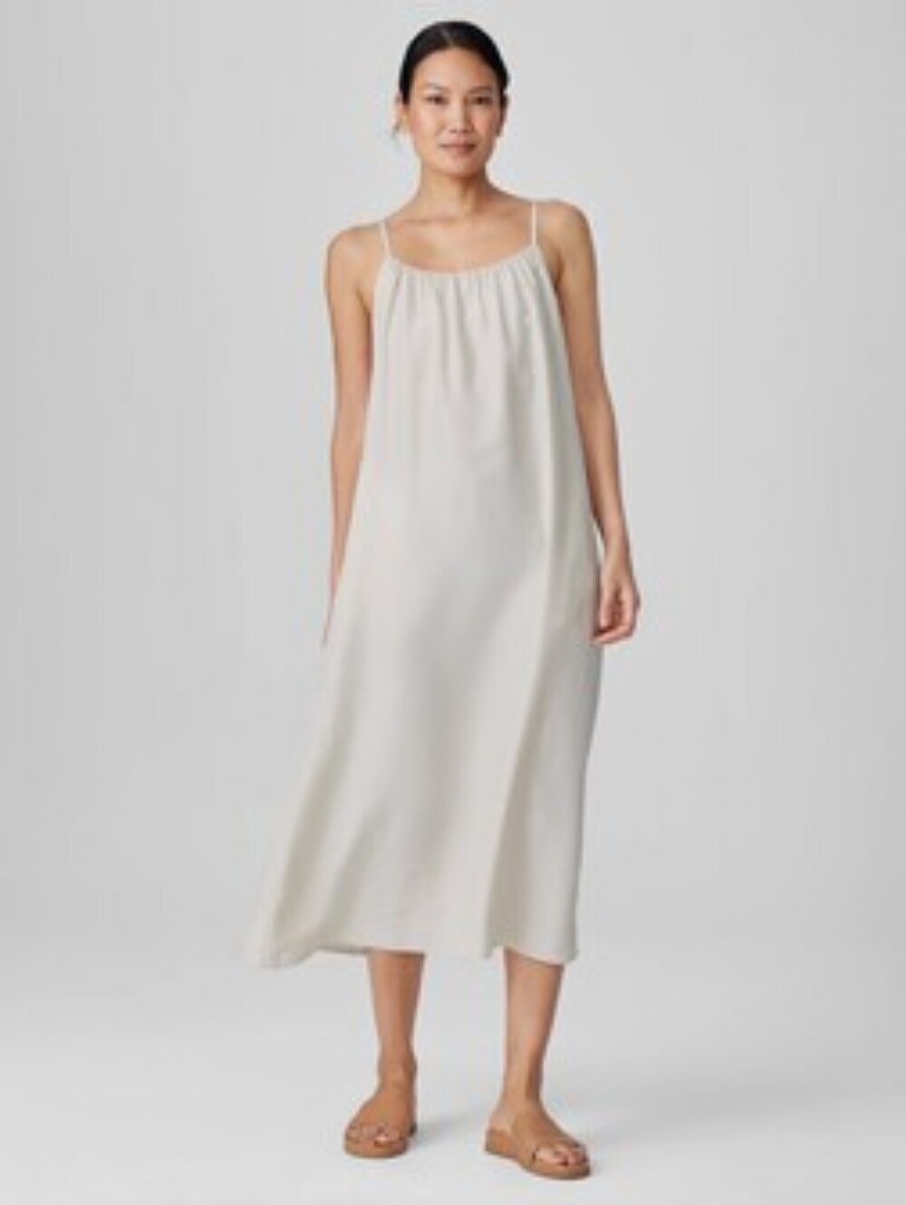 Eileen Fisher Washed Silk Cami Dress